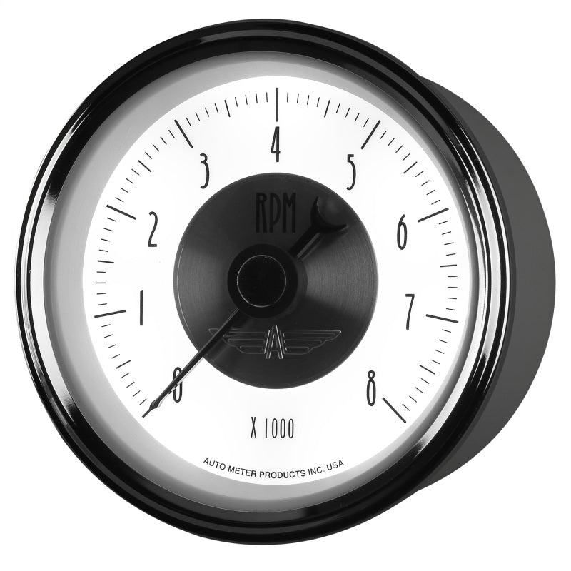 Autometer Prestige Pearl Series - Tachometer 3 3/8in 8K RPM In-Dash-thumbmail-5