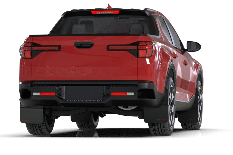 Rally Armor 2022 Hyundai Santa Cruz Black Mud Flap w/ Grey Logo-thumbmail-2