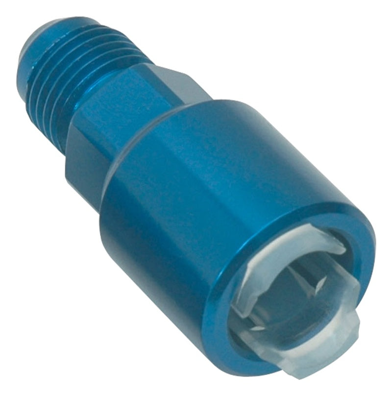 Russell Performance -6 AN male to 5/16in SAE quick-disconnect female (Blue Single)-thumbmail-6