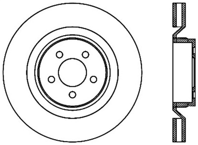 StopTech SportStop 06-09 Chrysler SRT-8 Front Right Drilled & Slotted Rotor-thumbmail-1