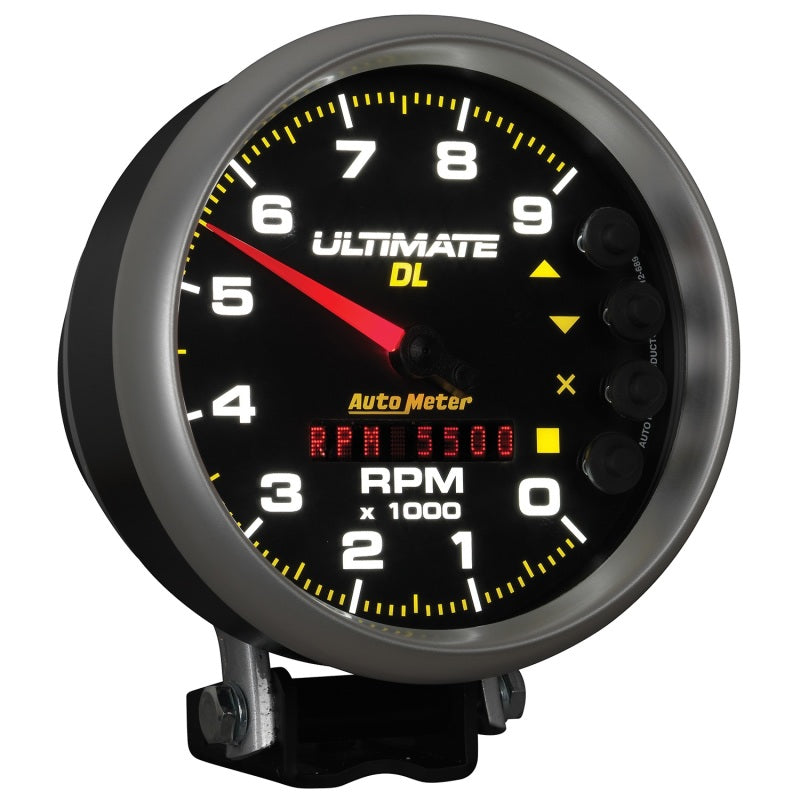 Autometer 5 inch Ultimate DL Playback Tachometer 9000 RPM - Black-thumbmail-3