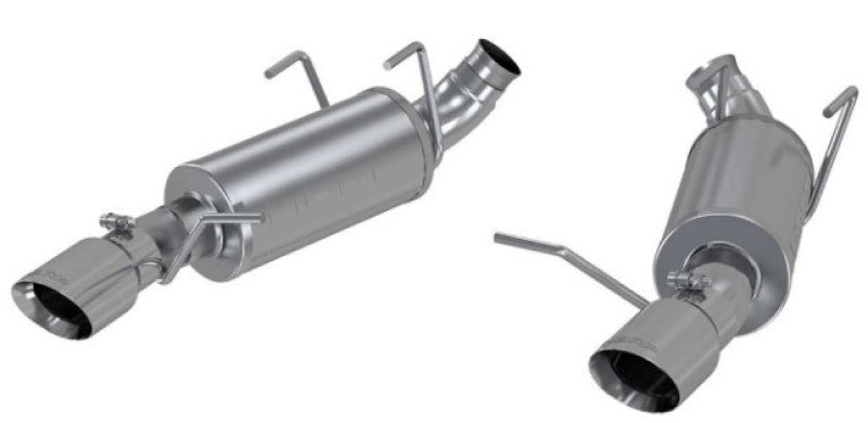 MBRP 11-14 Ford Mustang V6 3in. Dual Muffler Axle Back Split Rear Exhaust System AL-thumbmail-2