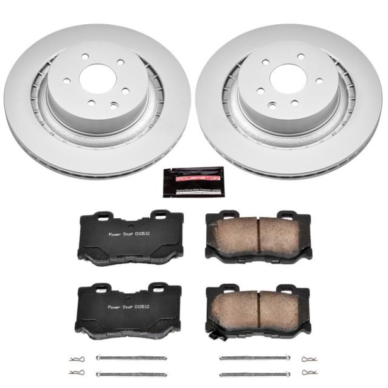 Power Stop 08-13 Infiniti G37 Rear Z17 Evolution Geomet Coated Brake Kit-thumbmail-1