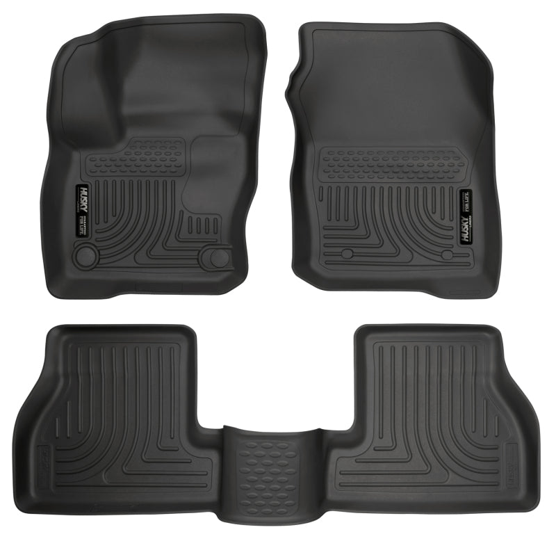 Husky Liners Weatherbeater 2016 Ford Focus RS Front & 2nd Seat Floor Liners - Black-thumbmail-2