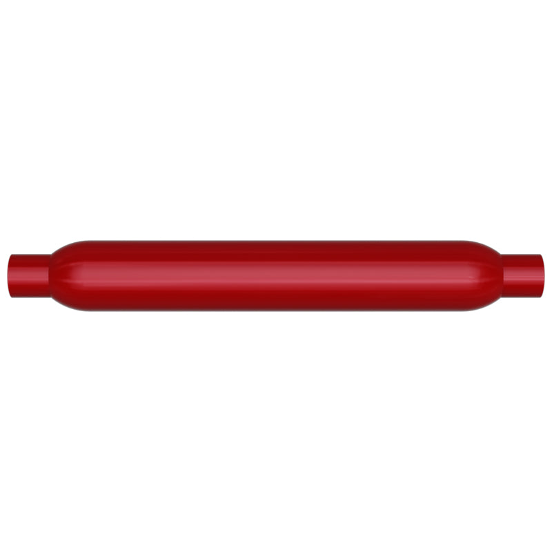 MagnaFlow Muffler Red Pack Series Glasspack 4in Rd 26in Body Length 2.5in/2.5in Inlet/Outlet-thumbmail-2