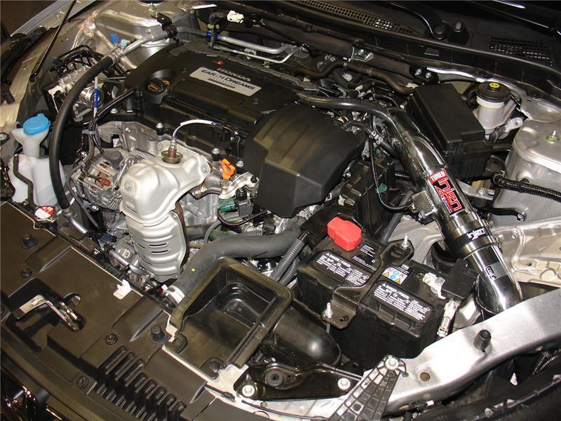 Injen 13-17 Honda Accord 2.4L 4cyl Polished Cold Air Intake w/MR Tech & Air Fusion (Converts to SRI)-thumbmail-1
