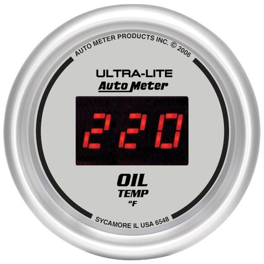 Autometer Ultra-Lite 52MM 0-340 Deg F Digital Oil Temperature