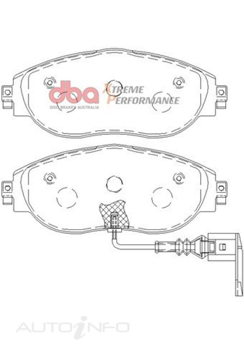 DBA 13-21 Volkswagen Golf R (MK7) XP Performance Front Brake Pads-thumbmail-2