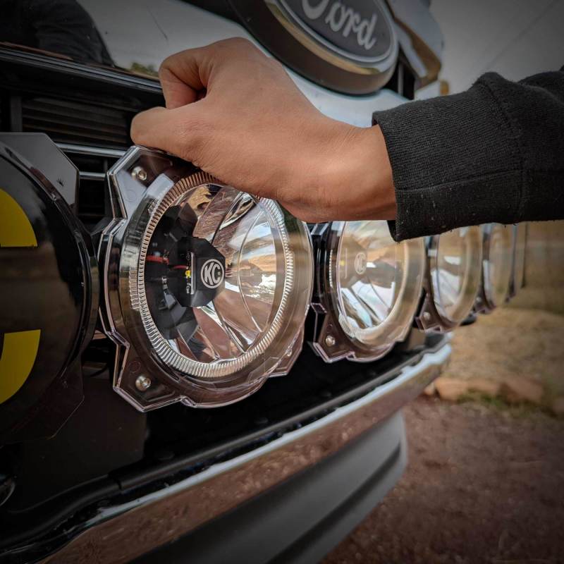 KC HiLiTES 6in. Light Shield for Gravity Pro6 LED Lights (Single) - Clear-thumbmail-4