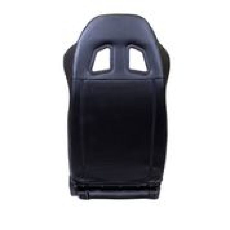 NRG Reclinable Sport Seats (Pair) PVC Leather w/NRG Logo - Black w/White Stitching-thumbmail-3