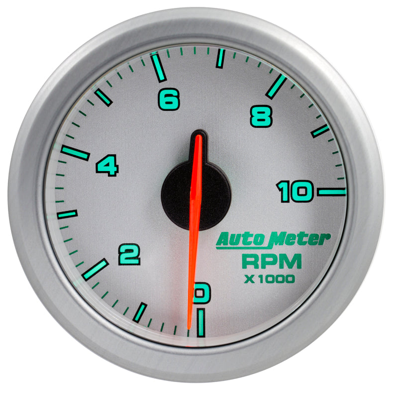 Autometer Airdrive 2-1/6in Tachometer Gauge 0-10K RMP - Silver-thumbmail-3