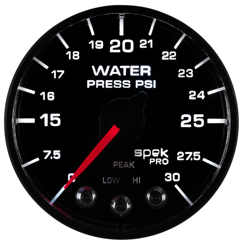 Autometer Spek-Pro - Nascar 2-1/16in Water Press 0- 30 psi Bfb-thumbmail-2