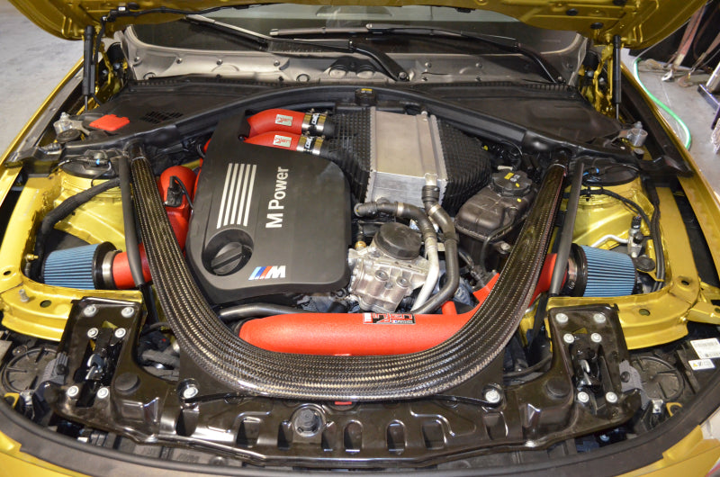 Injen 15-16 BMW M3(F80)/M4 (F82/83) 3.0L L6 Twin Turbo 2PC Aluminum Int. Charge Pipe - Wrinkle Black-thumbmail-3