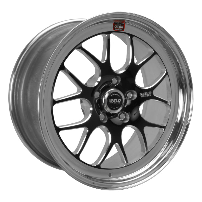 Weld S77 18x9.5 / 5x4.5 BP / 6.6in. BS Black Wheel (High Pad) - Non-Beadlock-thumbmail-1