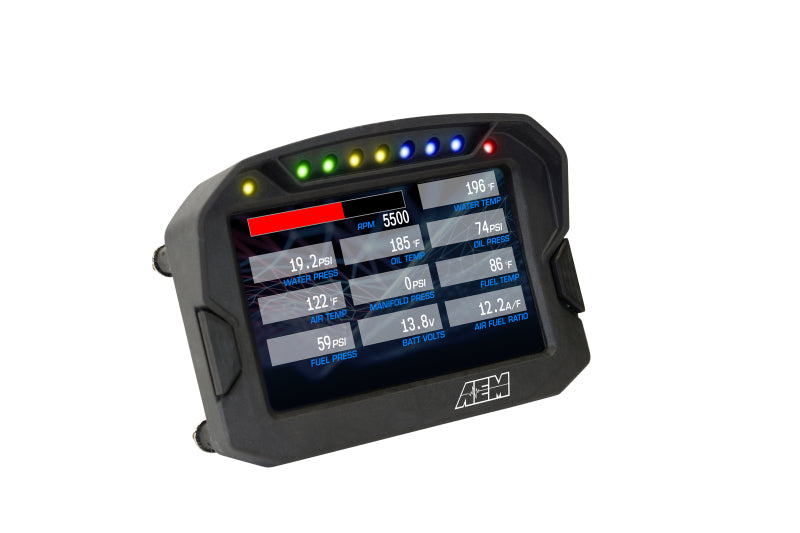 AEM CD-5LG Carbon Logging Digital Dash Display w/ Internal 10Hz GPS & Antenna-thumbmail-9