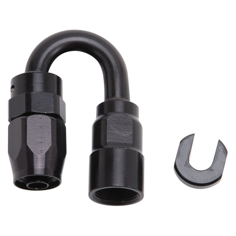 Russell Performance 5/16in SAE Quick Disc Female to -6 Hose Black 180 Degree Hose End-thumbmail-5