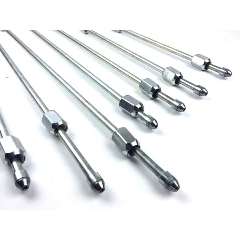 Fleece Performance 18in High Pressure Fuel Line (8mm x 3.5mm Line, M14x1.5 Nuts)-thumbmail-1