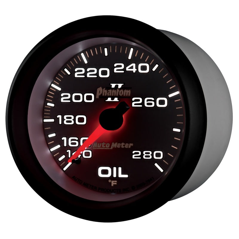 AutoMeter Gauge Oil Temp 2-5/8in. 140-280 Deg. F Mechanical Phantom II-thumbmail-4