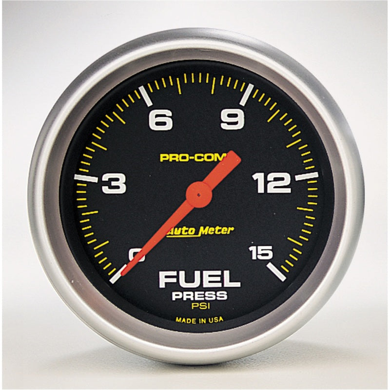 Autometer Pro-Comp Digital Stepper Motor 2-5/8in 0-15 PSI Fuel Pressure Gauge-thumbmail-1