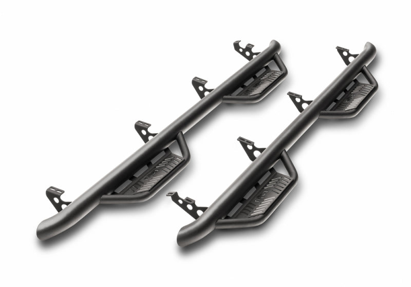 N-Fab Podium LG 15-18 GMC/Chevy Canyon/Colorado Crew Cab SRW - Tex. Black - Cab Length - 3in-thumbmail-2