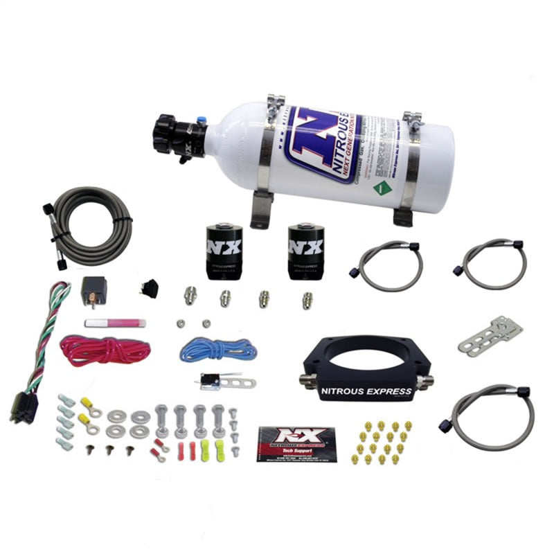 Nitrous Express GM LS 102mm Nitrous Plate Kit (50-400HP) w/5lb Bottle-thumbmail-1