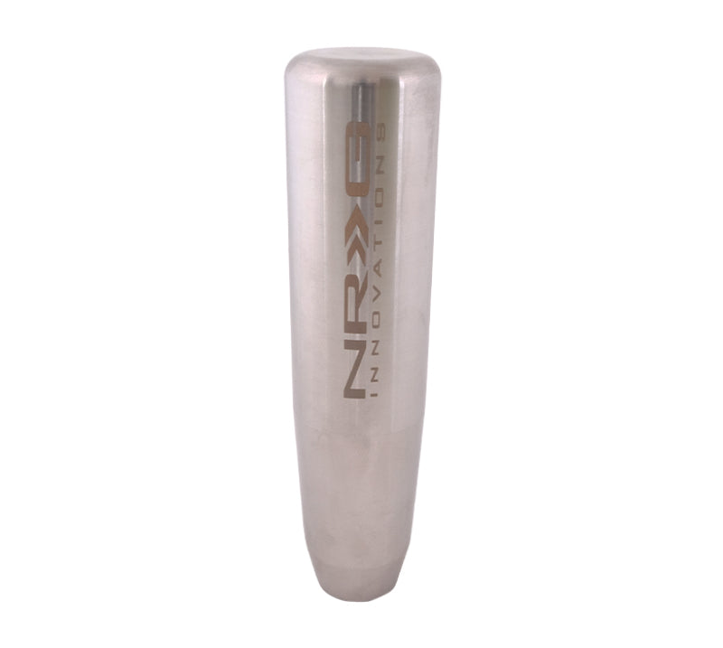 NRG Universal Short Shifter Knob - 5in. Length / Heavy Weight 1.27Lbs. - Silver-thumbmail-2