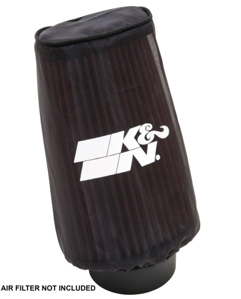 K&N Filter Wrap Drycharger Oval Tapered Black - 3.25in Base I/S Width x 2.5in Top I/S Width x 7in H-thumbmail-4