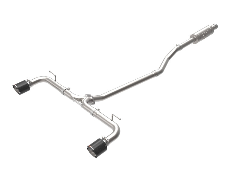 aFe Takeda 2-1/2in 304 SS Cat-Back Exhaust w/ Carbon Fiber Tips 14-18 Mazda 3 L4 2.0L/2.5L-thumbmail-1