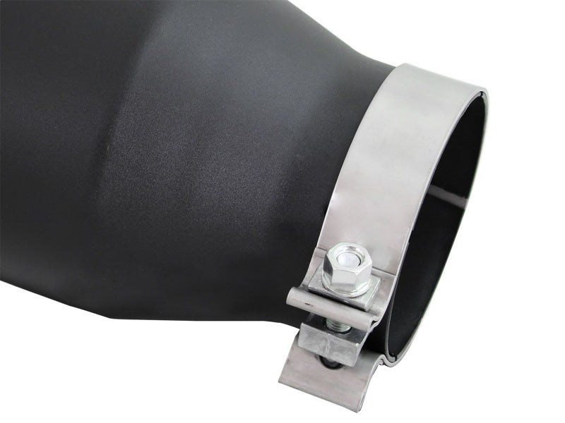 aFe Diesel Exhaust Tip Bolt On Black 4in Inlex x 6in Outlet x 12in-thumbmail-4