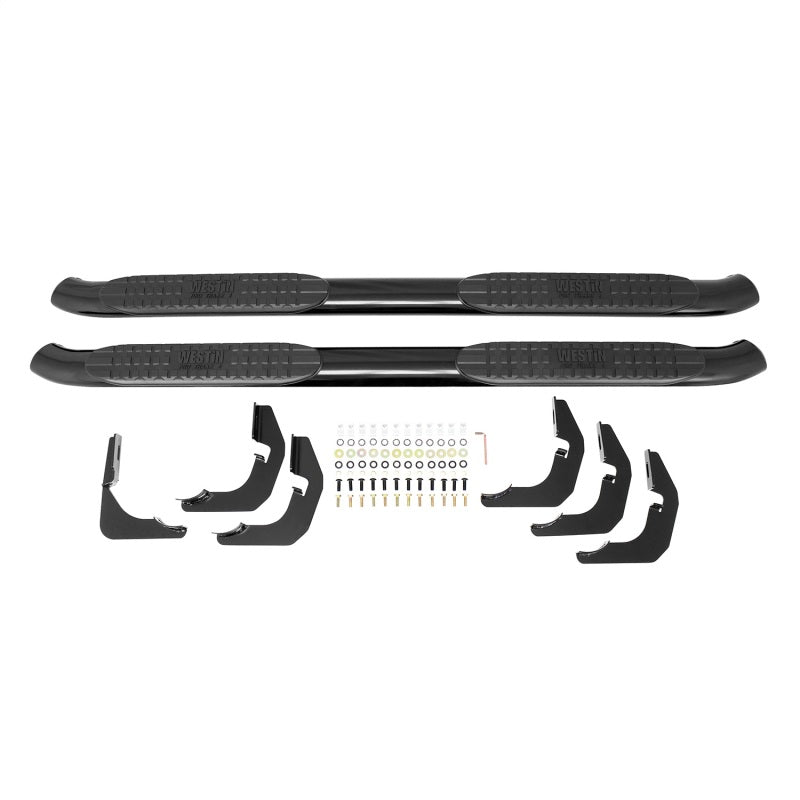 Westin 2015-2018 Chevrolet/GMC Colorado/Canyon Crew Cab PRO TRAXX 4 Oval Nerf Step Bars - Black-thumbmail-10