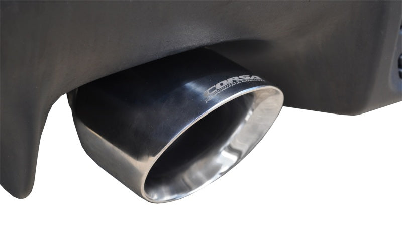 Corsa 08-14 Mitsubishi Lancer Evolution X Sedan 2.0L Polished Sport Dual Rear Cat-Back Exhaust-thumbmail-3