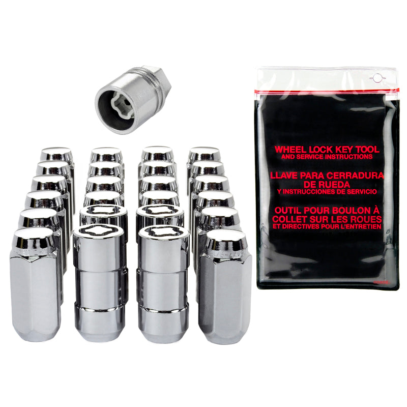 McGard 6 Lug Hex Install Kit w/Locks (Cone Seat Nut) M14X1.5 / 22mm Hex / 1.945in. Length - Chrome-thumbmail-7