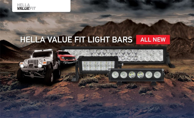 Hella Value Fit Sport 22in - 120W LED Light Bar - Dual Row Combo Beam