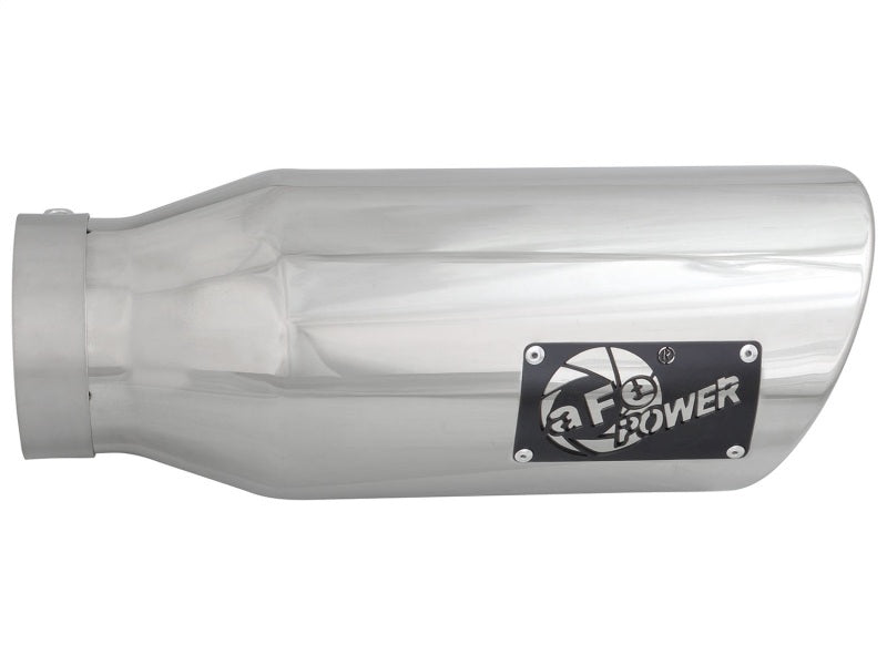 aFe MACH Force-XP 304 SS Single Wall Polished Exhaust Tip Pair 4in Inlet x 6in Outlet x 15in L-thumbmail-2