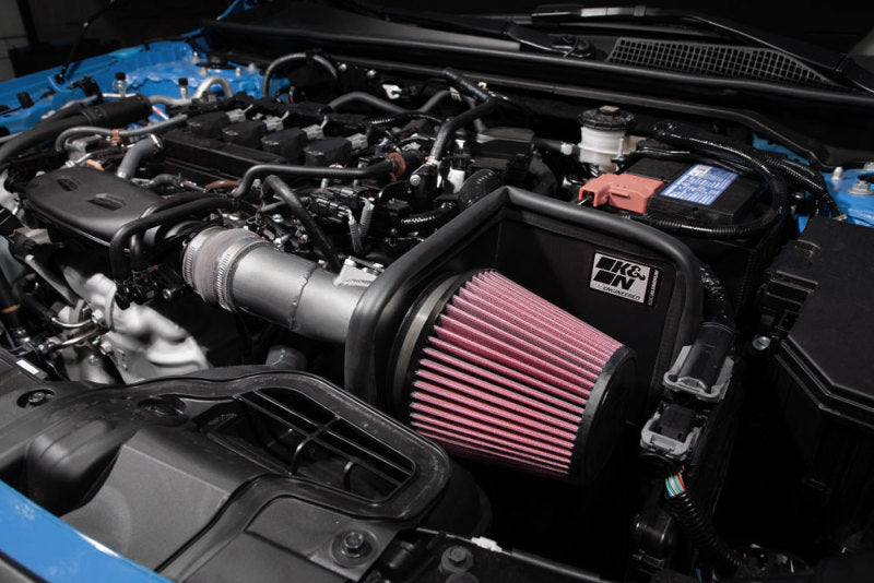 K&N 2022 Honda Civic 1.5L Turbo L4 Silver Typhoon Intake-thumbmail-4