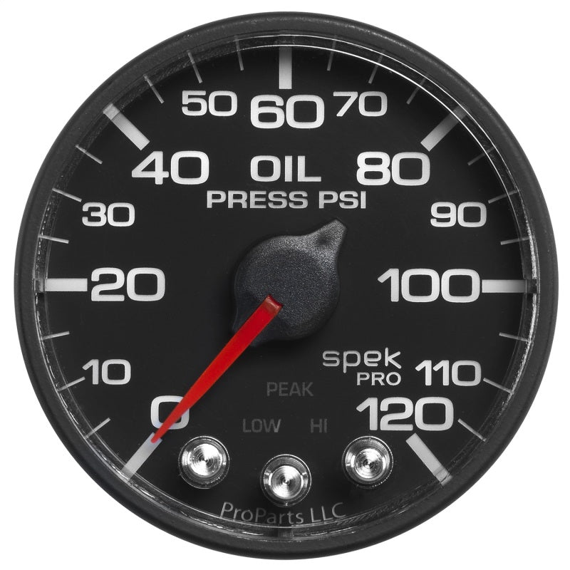Autometer Spek-Pro - Nascar 2-1/16in Oil Press 0-120 psi Bfb Ecu-thumbmail-4