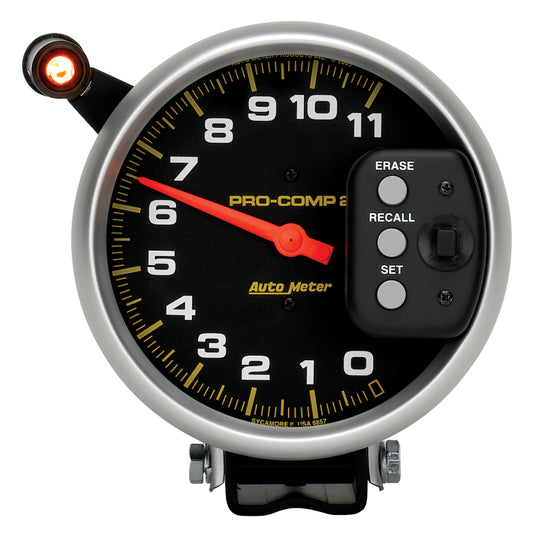 Autometer 5 inch 11000 RPM Single Range w/ Pro-Comp 2 & Memory Tachometer
