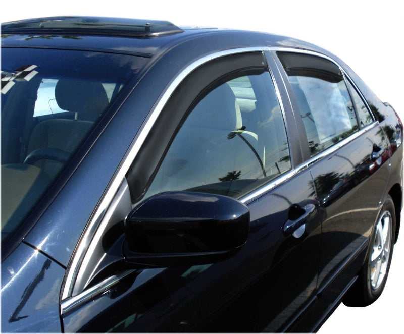 AVS 03-07 Honda Accord Ventvisor In-Channel Front & Rear Window Deflectors 4pc - Smoke-thumbmail-5