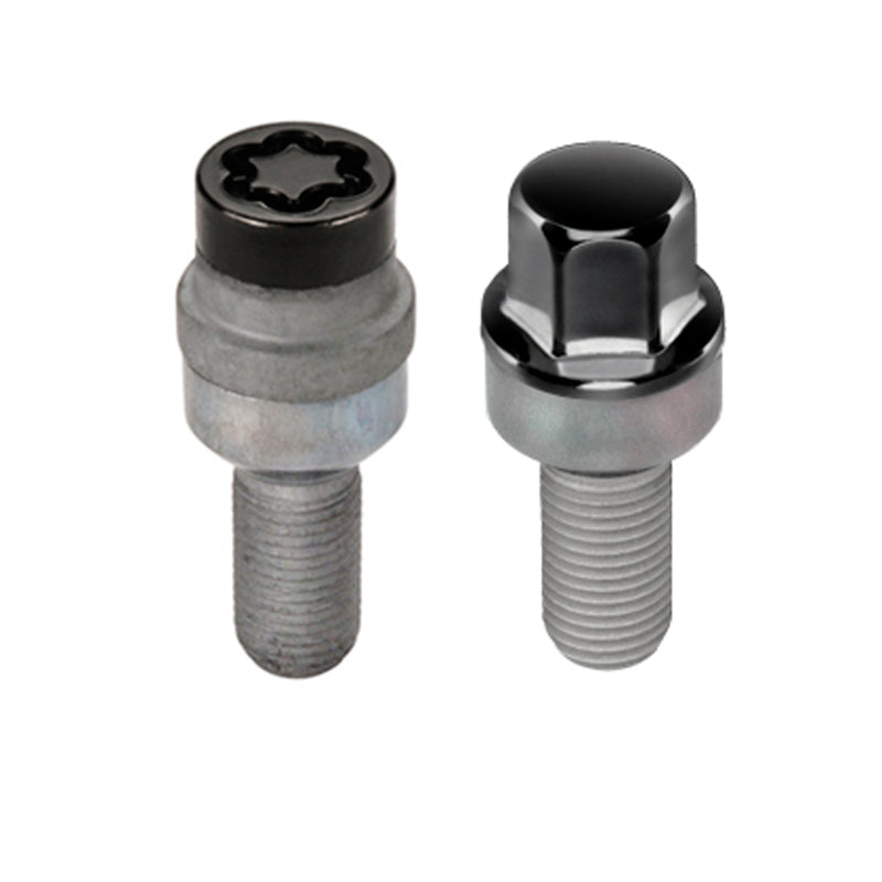 McGard 5 Lug Hex Install Kit w/Locks (Radius Seat Bolt) M14X1.5 / 17mm Hex / 28.1mm Shank L. - Black-thumbmail-3
