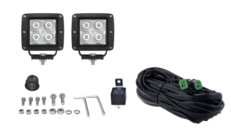 Hella HVF Cube 4 LED Off Road Kit - 3.1in 2X12W-thumbmail-8