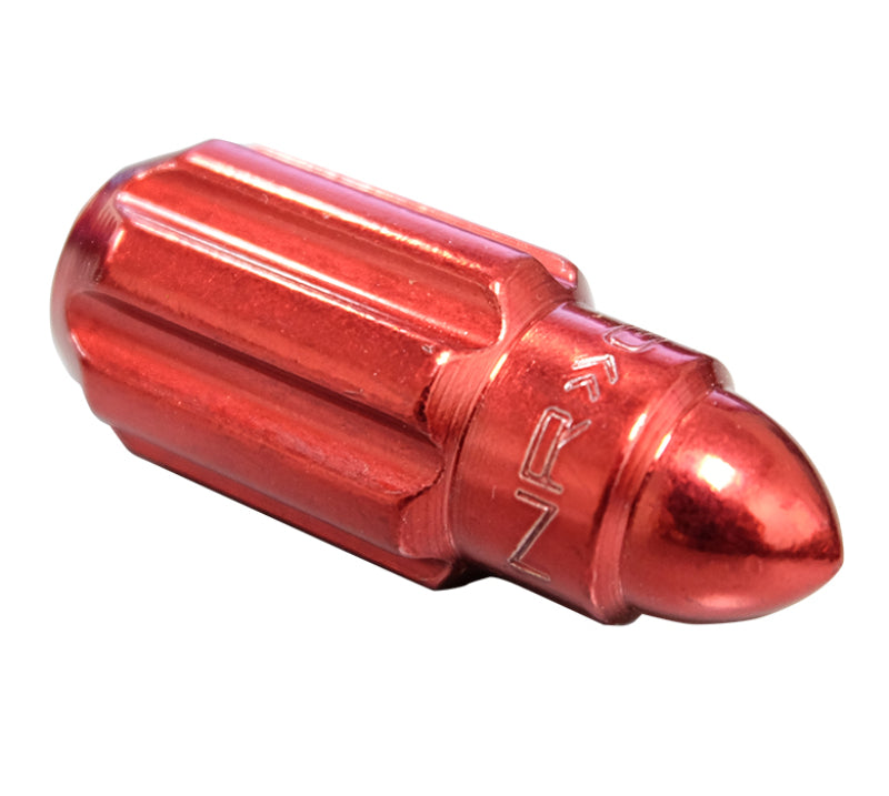 NRG 500 Series M12 X 1.5 Bullet Shape Steel Lug Nut Set - 21 Pc w/Lock Key - Red-thumbmail-6