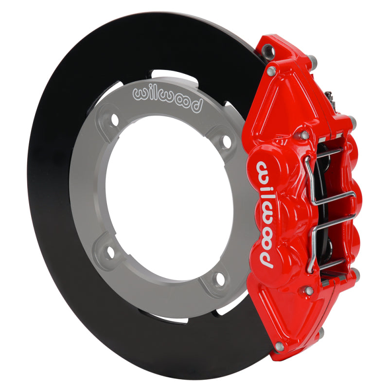Wilwood 19-22 Honda Talon 1000 Red 4-Piston Rear Kit 11.25in - Plain Face Steel Rotors-thumbmail-1