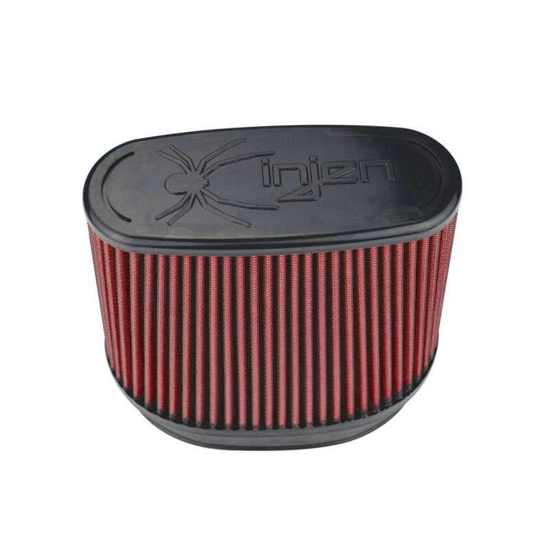 Injen 8-Layer Oiled Cotton Gauze Air Filter/ Oval ID Oval Base/5.55in Media HT/7in x 2.75in Oval Top-thumbmail-6