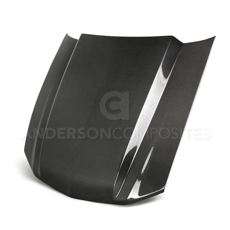 Anderson Composites 10-12 Ford Mustang Type-CJ 3in Carbon Fiber Cowl Hood-thumbmail-2