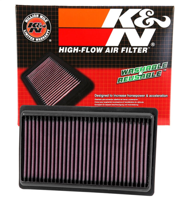 K&N Replacement Panel Air Filter for 2014-2015 Infiniti Q50 3.5L/3.7L V6 (2 Required)-thumbmail-9