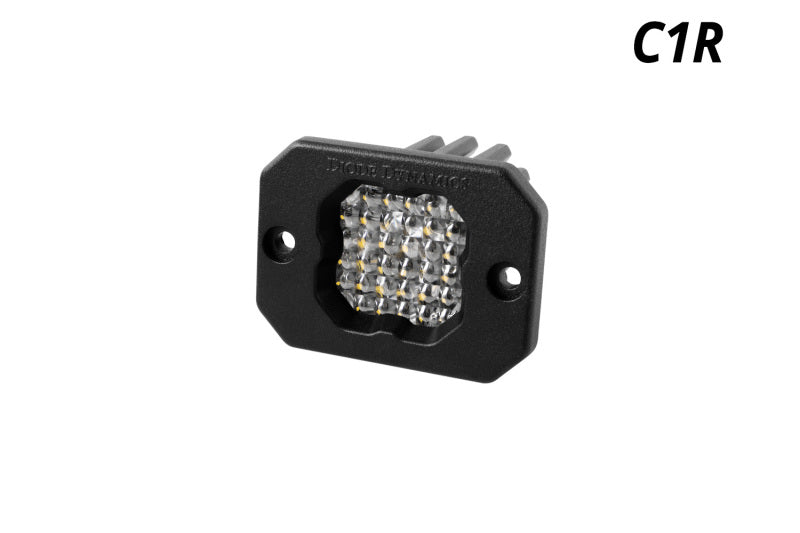 Diode Dynamics Stage Series C1R - White Flood Flush Mount LED Pod (one)-thumbmail-1