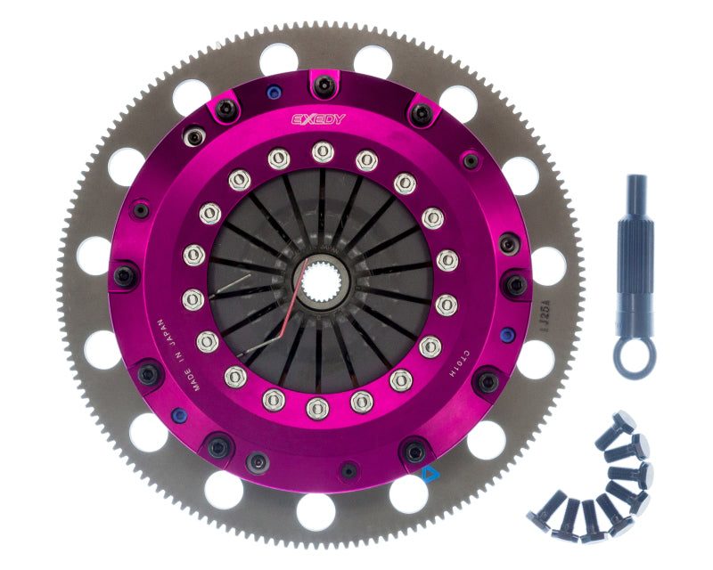 Exedy 11-16 Ford Mustang GT 5.0L Hyper Twin Cerametallic Clutch Sprung Center Disc Push Type Cover-thumbmail-2