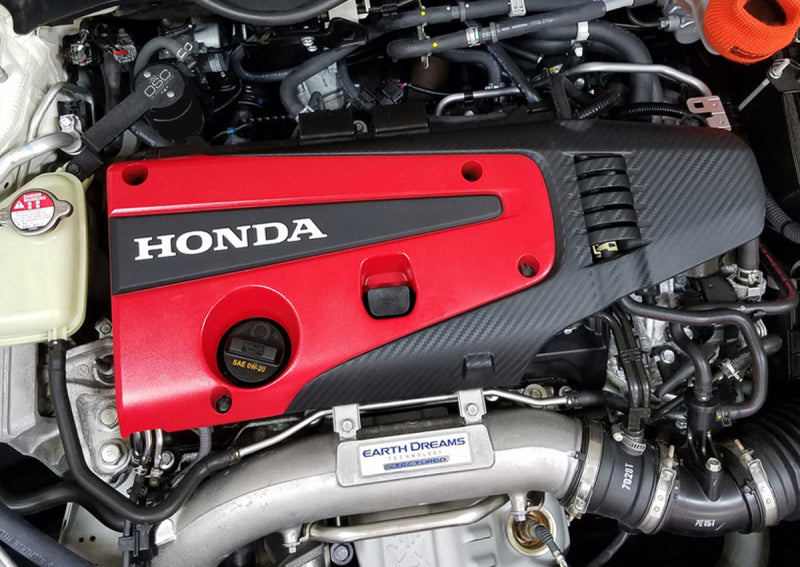 J&L 17-21 Honda Civic Type R Passenger Side Oil Separator 3.0 - Black Anodized-thumbmail-2