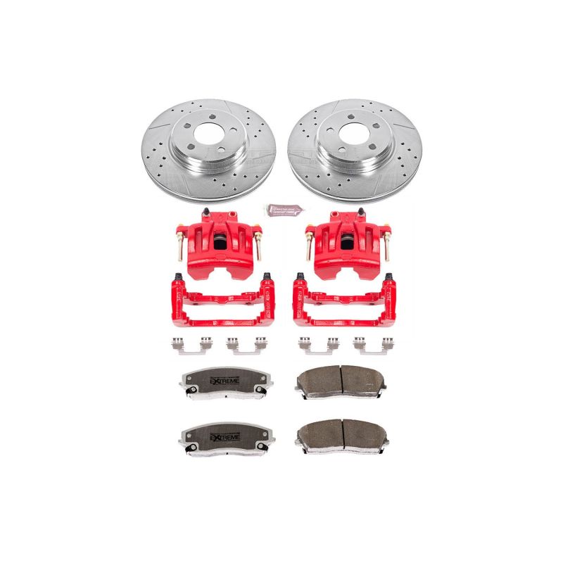 Power Stop 05-11 Chrysler 300 Front Z26 Street Warrior Brake Kit w/Calipers-thumbmail-1