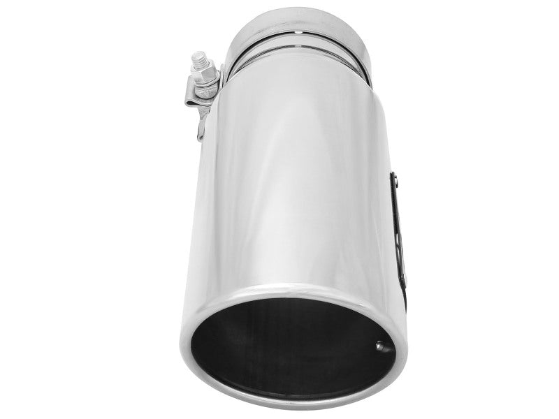 aFe MACHForce-XP 304 Stainless Steel Polished Exhaust Tip 3.5in x 4.5in Out x 12in L Clamp-On-thumbmail-4